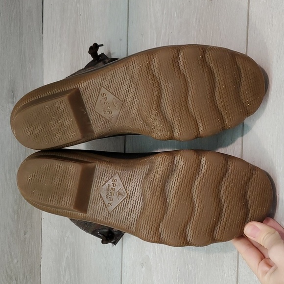 Sperry Womens Saltwater Plaid Duck Rubber Waterproof Boots shoes sz 10 - Picture 12 of 12